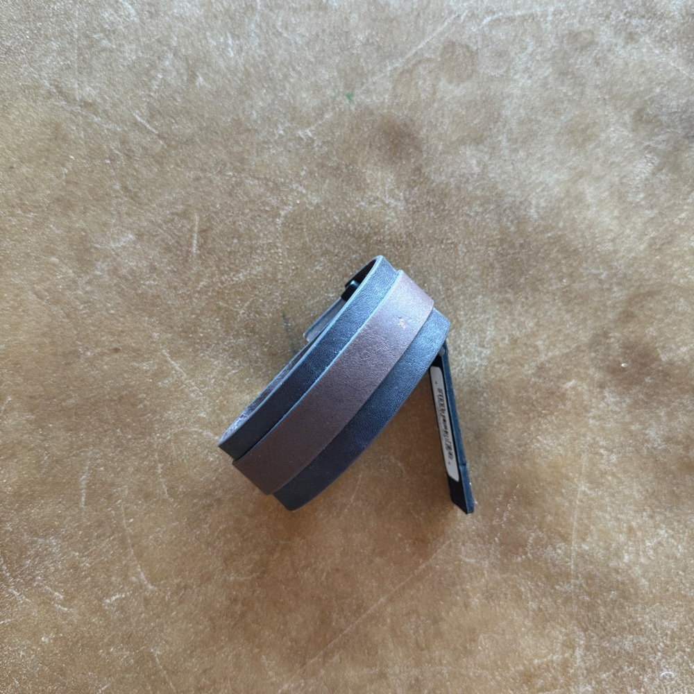 Armani Exchange brown leather bracelet